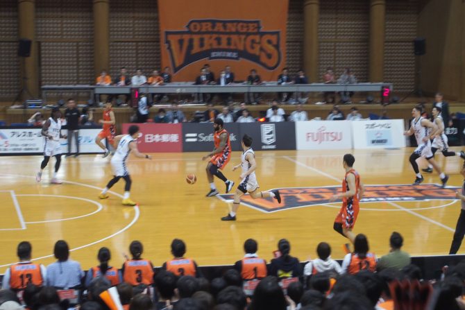 2024年愛媛オレンジバイキングスの試合中