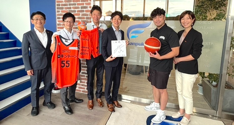 愛媛オレンジバイキングス表敬訪問・スポンサー継続と地域連携強化